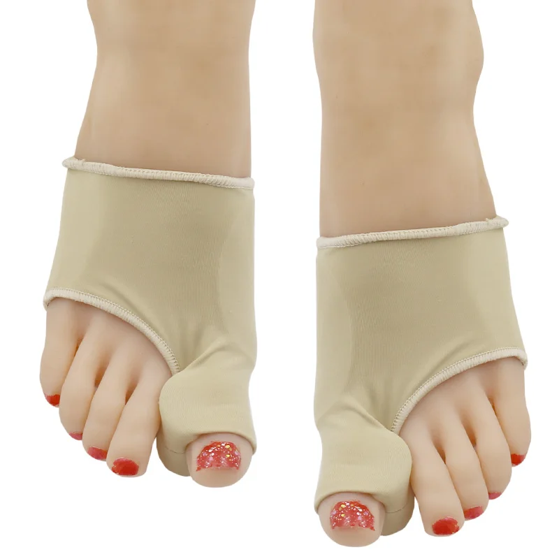 2pcs=1Pair Big Toe Hallux Valgus Corrector Orthotics Feet Care Bone Thumb Adjuster Correction Pedicure Socks Bunion Straightener