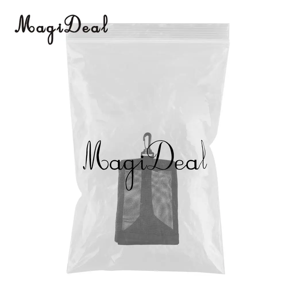 MagiDeal Strong 1Pc Nylon Scuba Diving Dive Weight Pocket Accessory Mesh Pouch Bag With Clip for Camera Drift Hook Equipment Acc