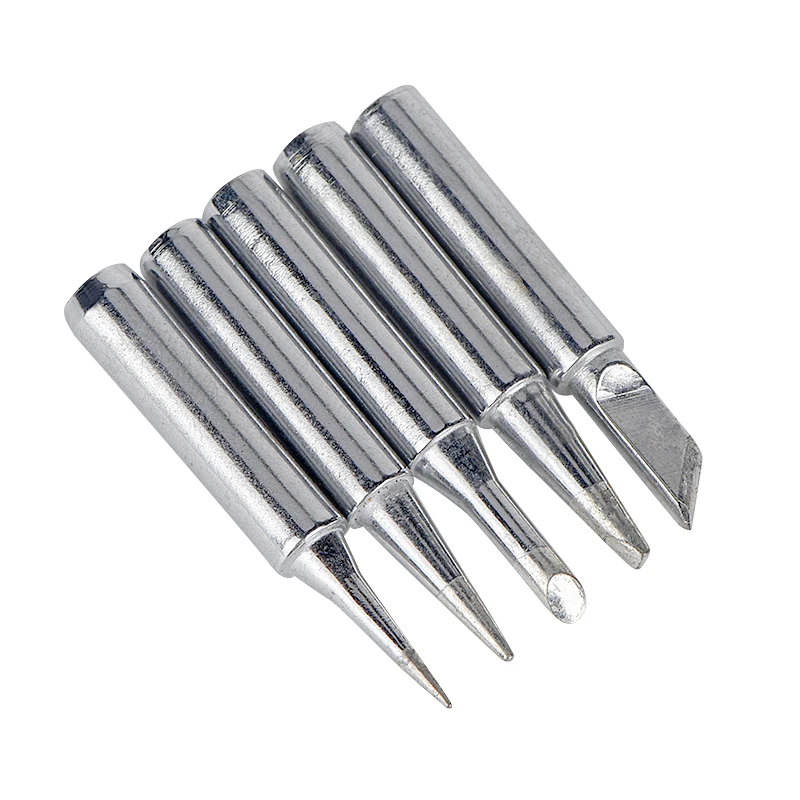 Soldering Iron Tips JCD soldering iron tips 5pcs/lot soldering tip 900m-t Metal head lead-free solder Welding Tips tools for DIY repair rework