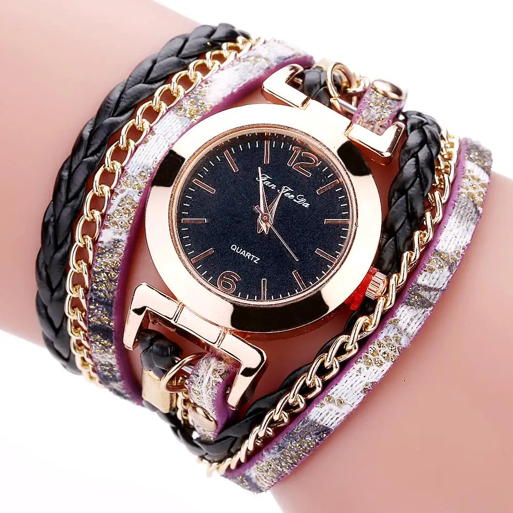 Elegant Fancy Woman Quartz Movement Stainless Steel Watchin Women's