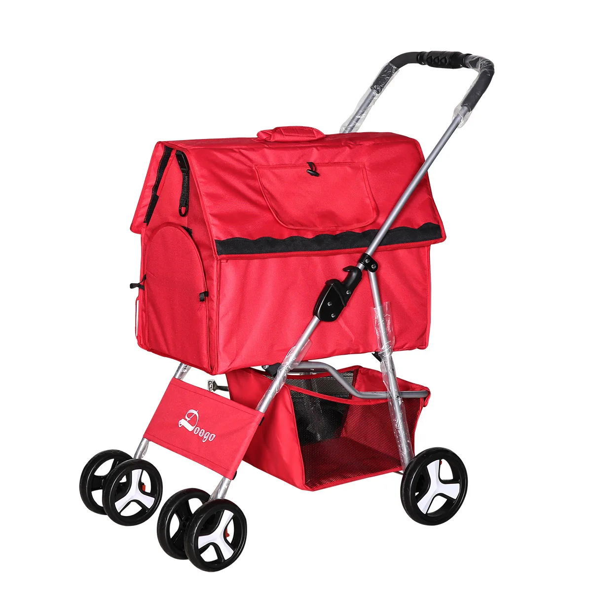 Beste Dierbenodigdheden Persoonlijkheid Mode Huisdier Wandelwagen Opvouwbare Wasbare Split Type Auto Kit Outdoor Reizen Teddy Kennel Huisdier Huis