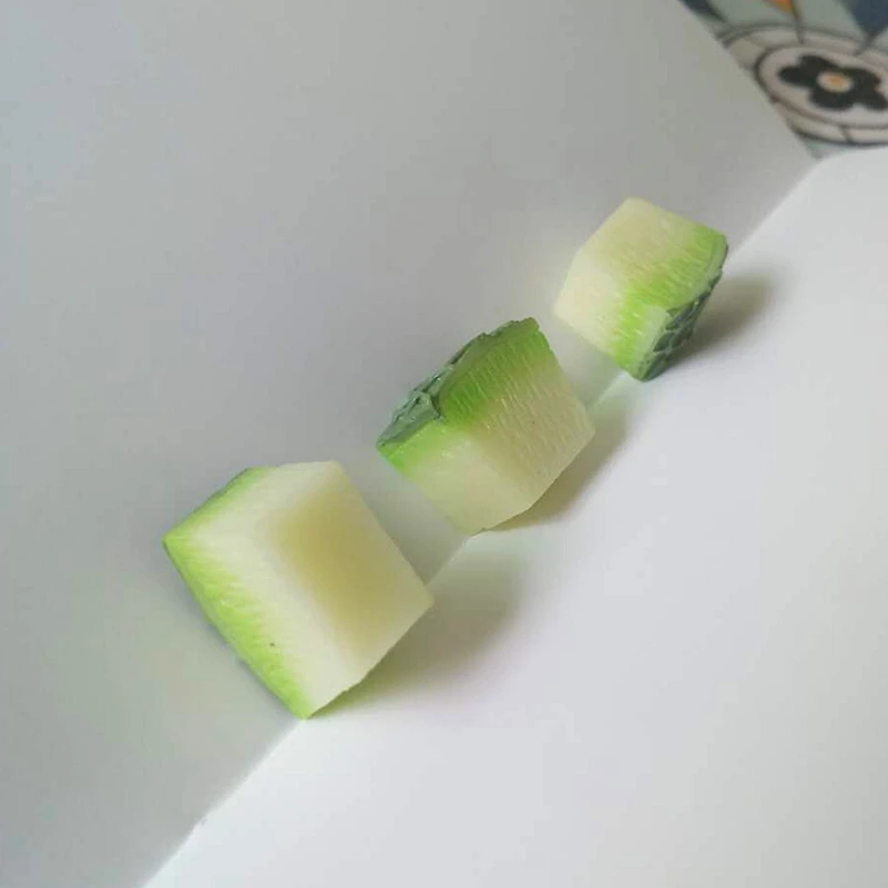 Hami melon resin flatback cabochon