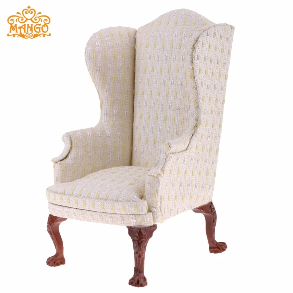 1/6 Dollhouse Living Room Furniture Wing Chair Single Couch Sofa for 1:6 Doll House Decor Kids Classic Birthday Gift Collect 1/6 Dollhouse Living Room Furniture Wing Chair Single Couch Sofa for 1:6 Doll House Decor Kids Classic Birthday Gift Collect