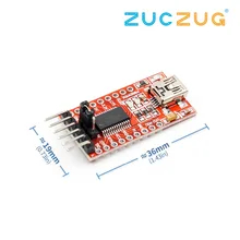 FT232RL FTDI USB 3,3 V 5,5 V к ttl Последовательный модуль адаптера для Arduino Mini port