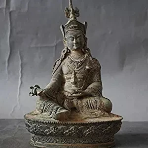 Самый последний стиль Тибет буддийская из бронзы бронзовая скульптура мастер статуя Будды, ТИБЕТСКИЙ СКУЛЬПТУРА - Цвет: Темно-бордовый