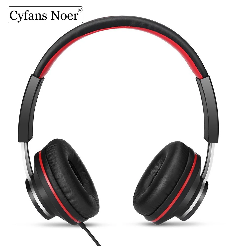 Накладные Игровые наушники Cyfans Noer 3 5 мм с микрофоном и шумоизоляцией|Наушники