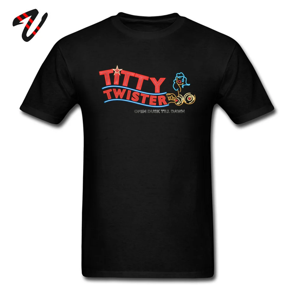 Man Coupons Summer Tops Shirt O Neck Summer 100% Cotton Top T-shirts Fashionable Short Sleeve Custom Clothing Shirt Titty Twister Club From Dusk Till Dawn 19301 black