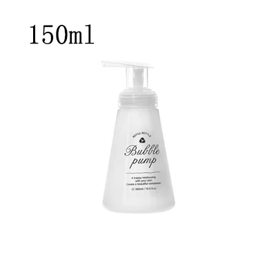 Soap Dispenser Foaming Bottle Mousses Facial Cleanser Bottle Shampoo Shower Gel Foam Pump Bottle 150/300ml - Цвет: 150ml white