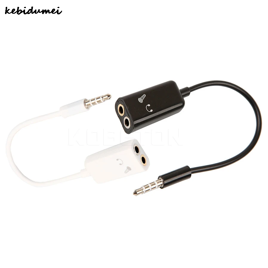 Разветвитель для стереогарнитуры и микрофона Kebidumei 3 5 мм|microphone adapter|3.5mm stereo splitteraudio