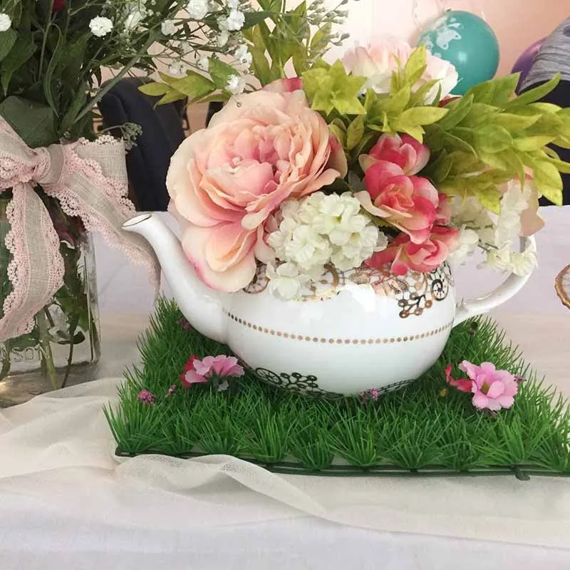 Grass flower Table Runner wedding baby shower kids birthday party Easter Christmas Anniversary centerpieces tabletop Decoration