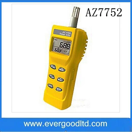 AZ7752 Handheld Carbon Dioxide Detector CO2 Gas Air Quality Monitor with Temperature Measurement |