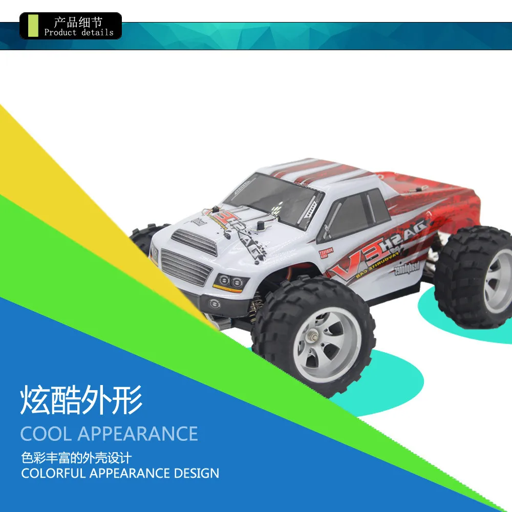 WLtoys A979-B 4WD 1/18 70 км/ч высокоскоростной Монстр Трак 1:18 2,4G Радиоуправляемый Багги внедорожный RTR A979 обновленная версия