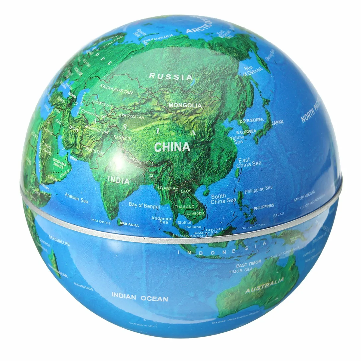 C Форма магнитной левитации Монтессори география Глобус плавающей карта мира теллурий светодиодный свет Terrestre обучающие игрушки для детей