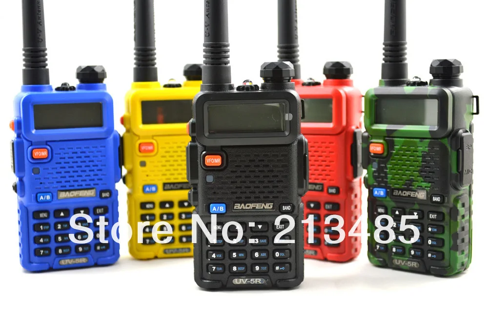 Baofeng UV-5R 136-174 мГц и UHF400-520MHz Dual Band 5 Вт/1 Вт 128ch fm 65-108 мГц с бесплатной наушники Портативный двусторонней Радио