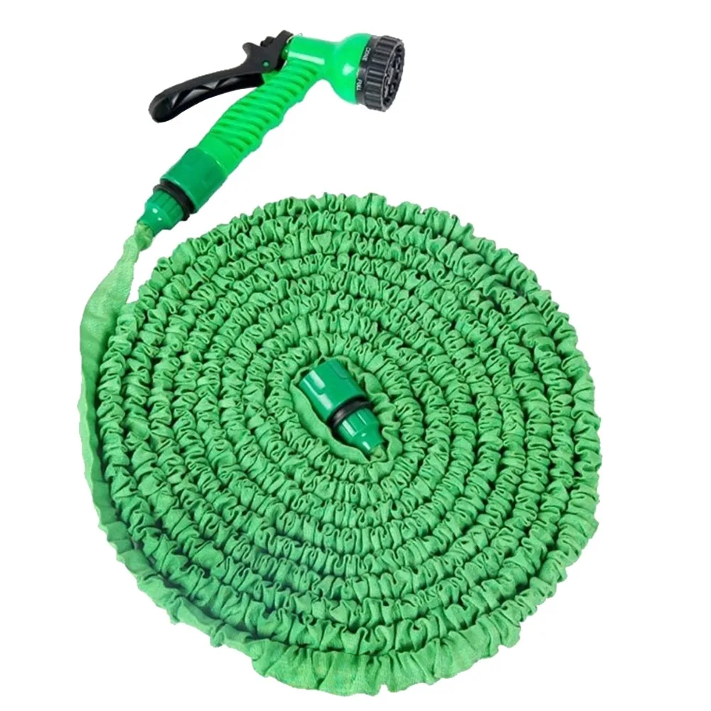 

1pcs 25 50 FT Expanding Flexible Garden Water Pocket Hose Spray Nozzle Car