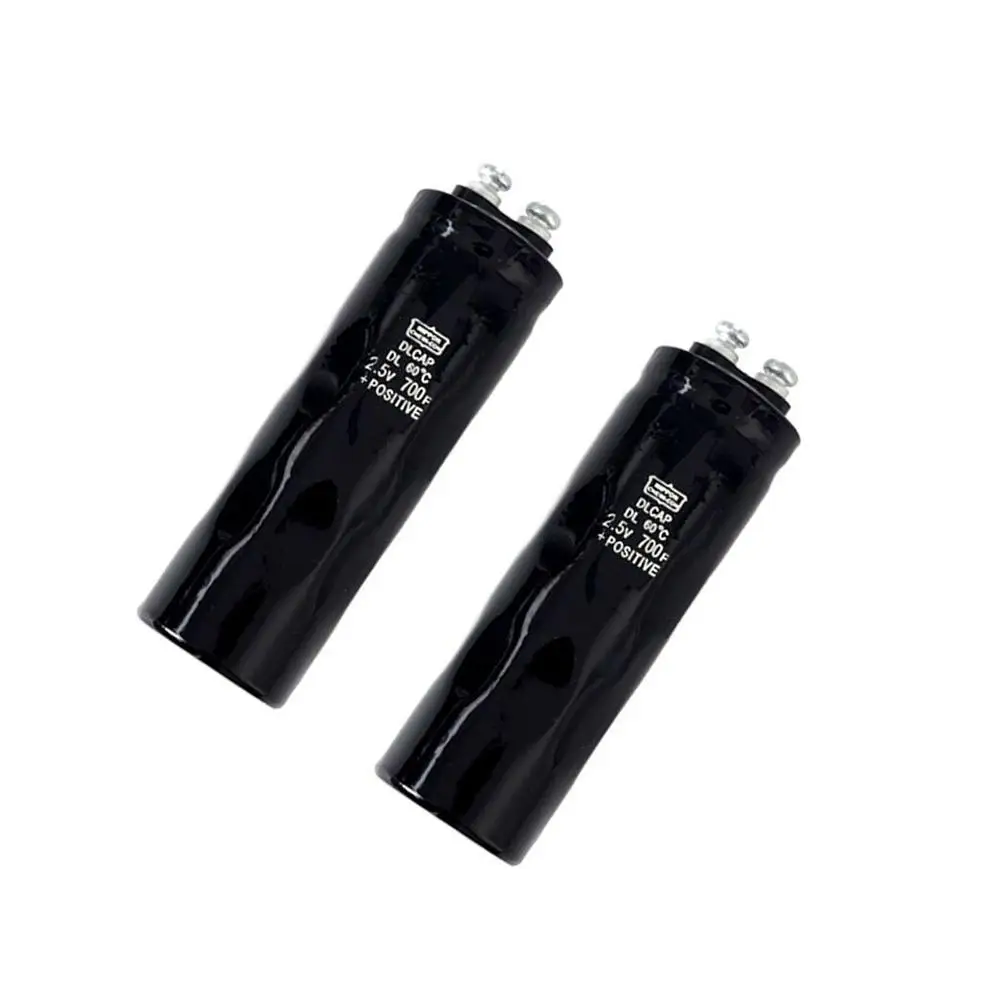 

High quality Super Farad Capacitor 2Pcs 2.5V 700F Car Automobile Farad Capacitance Vehicle Rectifier Low ESR Capacitor Ultracapacitor