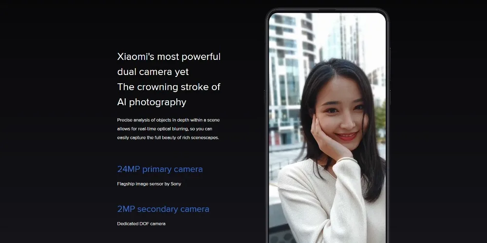 Глобальная версия Xiaomi mi x 3 Snapdragon 845 Octa Core 24 + 2 Мп 6 ГБ Оперативная память 128 GB Встроенная память 6,39 "полный Экран Qi Беспроводное зарядное