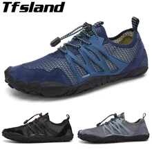 Tfsland aqua shoes/летние кроссовки; Женская водонепроницаемая обувь; Мужские дышащие пляжные тапочки; обувь для плавания; носки для дайвинга