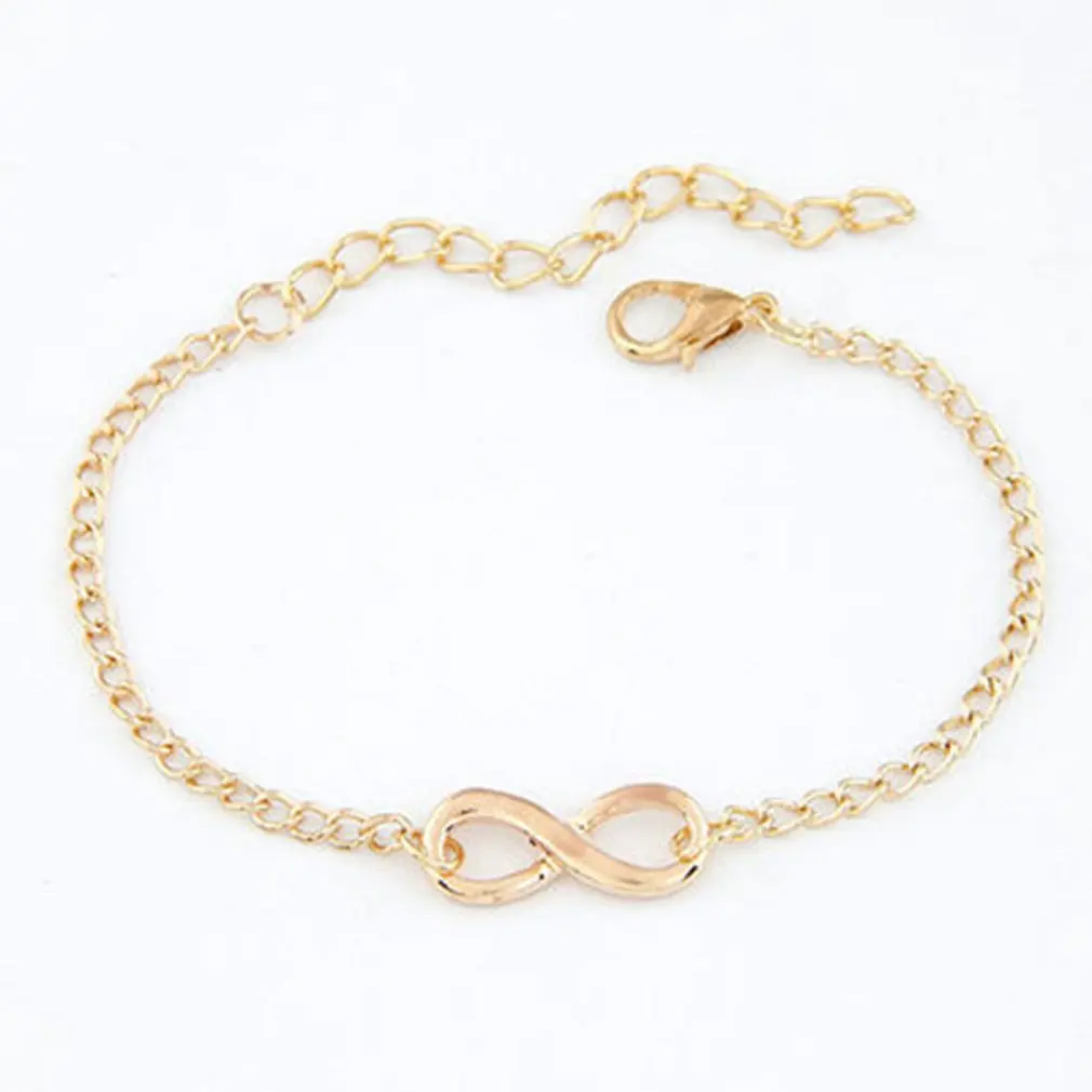 

Version the New Fashionable Flawless Link Chain Bracelets Handmade Geometric Bracelet Charm 8 Shape Jewelry Gift For Women Girl