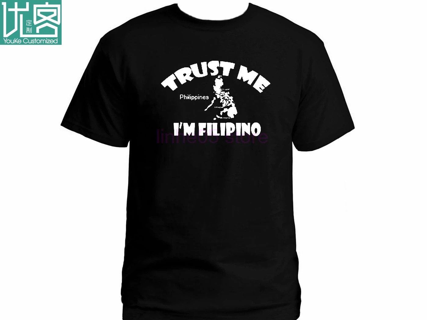 Trust me I'm Filipino Pinoy забавная Филиппинская черная футболка из 100% хлопка | Мужская