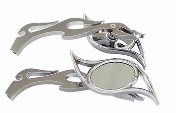 

Brand new Flame Custom Eye Chrome Motorcycle Mirrors For Suzuki Moped Cutlass FA50 FZ50