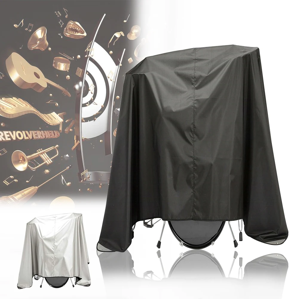 

Space Saving Dust Cover Portable Sunscreen Foldable Protective Solid Drum Set Water-resistant Accessories Percussion Lightweight