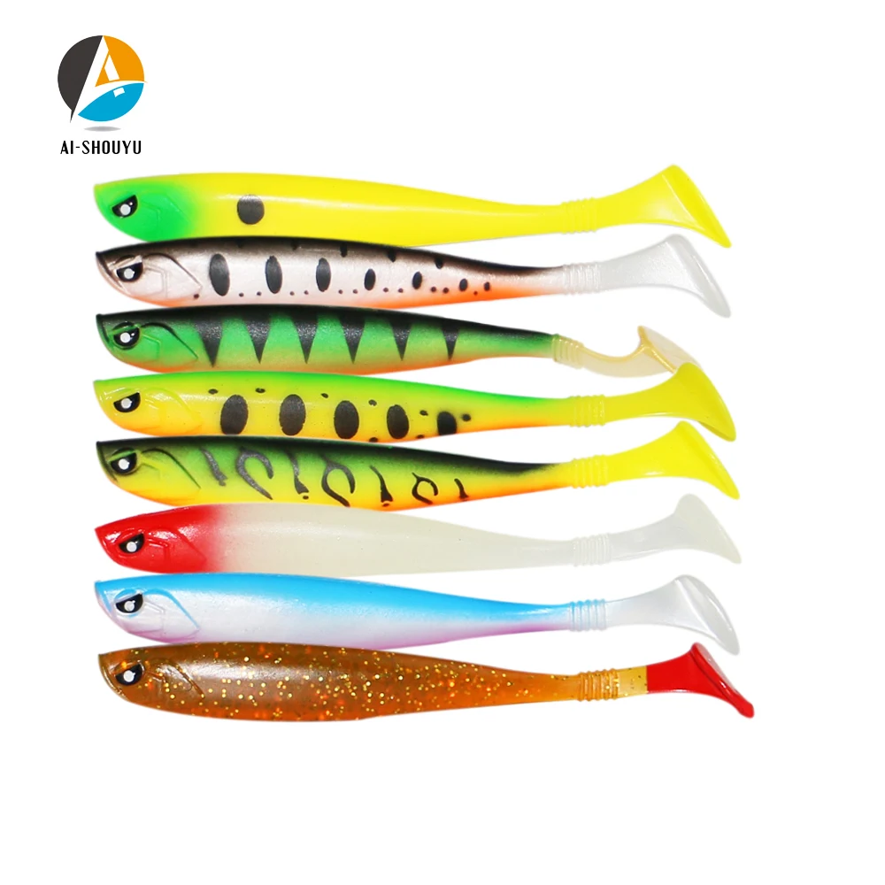 

AI-SHOUYU 3pcs Fishing Lure Soft Fish 120mm 10g Swing Impact Swimbait Wobblers Carp Fishing Soft Lures Silicone Artificial Lure