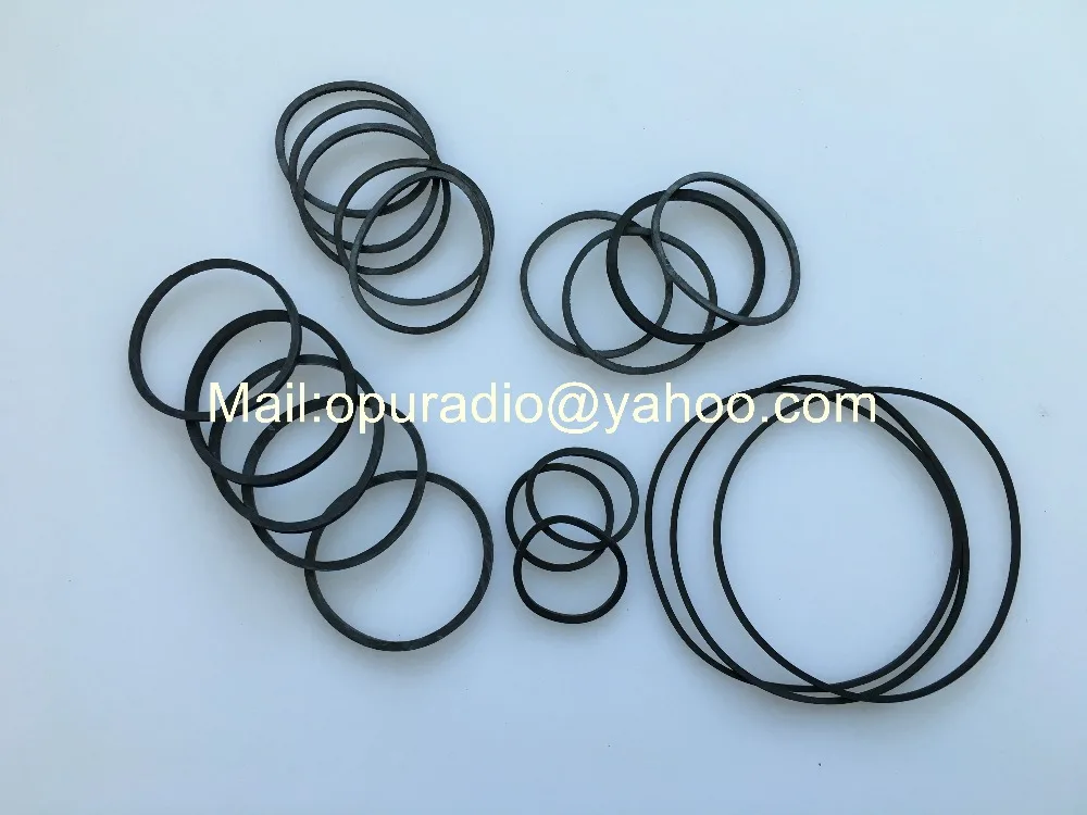 

Free shiping 3bag 60pcs/bag DVD CD VCD Transmission belt all size folded lenth 2.5-5.5cm thickness 1.2mm rubber belt drive strap
