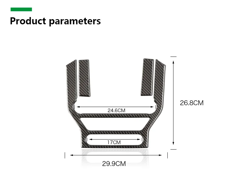 Airspeed Carbon Fiber Автомобильная консоль рамка наклейки для Ford Mustang- Автомобильная панель управления Панель AC CD Чехлы для автомобиля Стайлинг