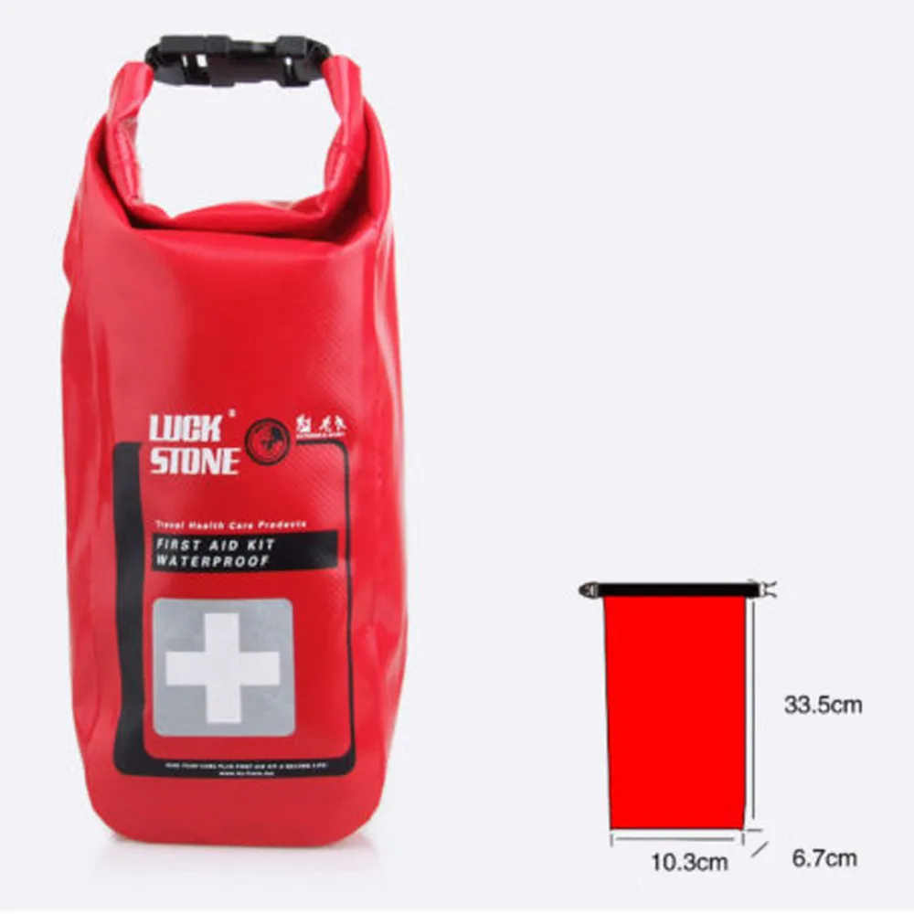 

Red Waterproof 2L First Aid Bag Emergency Kits Empty Travel Dry Bag Rafting Camping Kayaking Portable Medical Bag