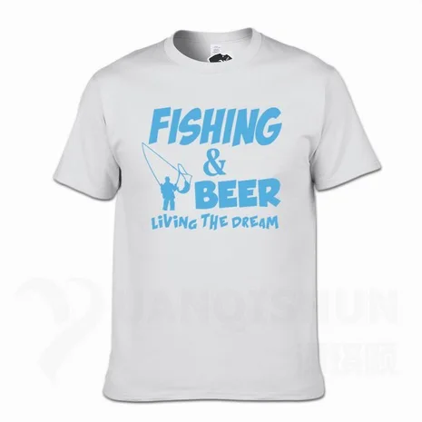 Футболка с надписью «Fishings» и надписью «Fishinger Beer Fish Live The Dream», футболка с надписью «Sporter Flying Fresh Fun Gift», футболки