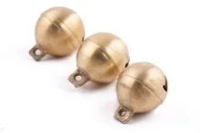 Large dogs pure brass bell earth round wholesale pet dog bell bell in horses and sheep dogs