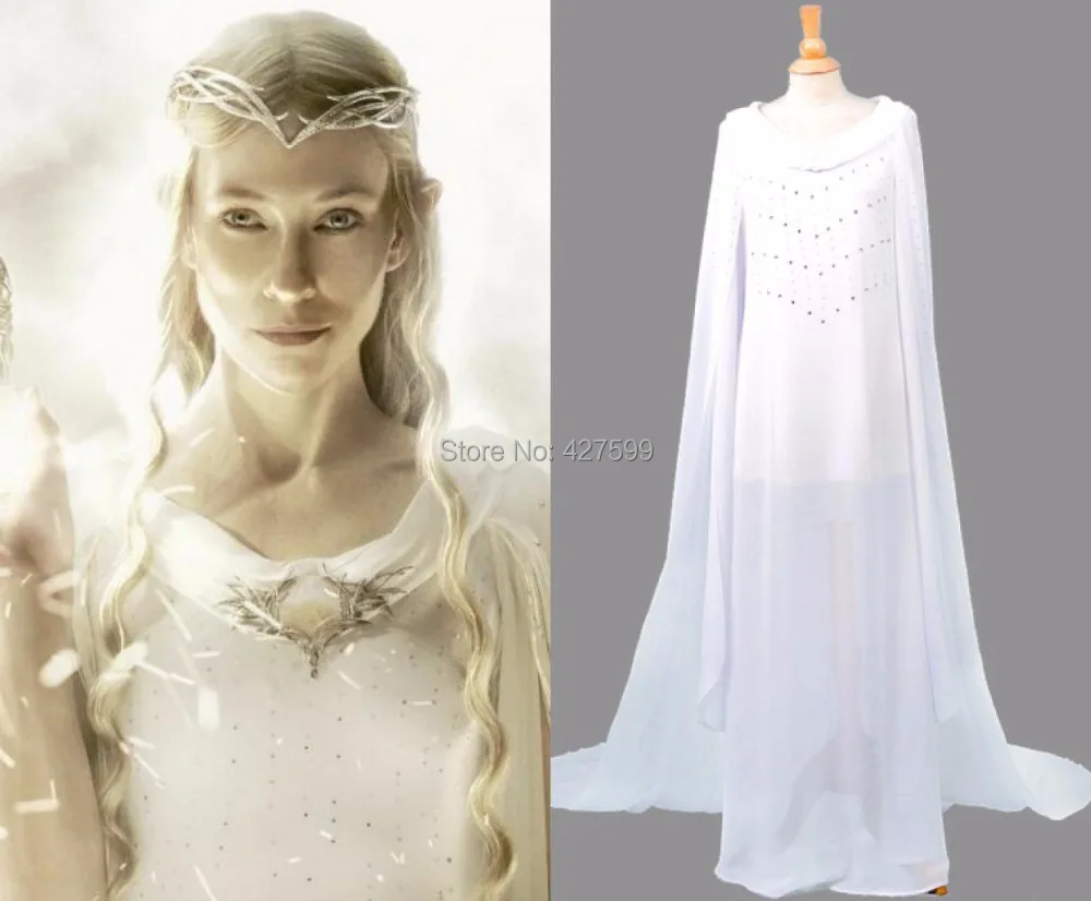 

The Hobbit The Lord of the Rings Galadriel Cosplay Costume Galadriel Dress