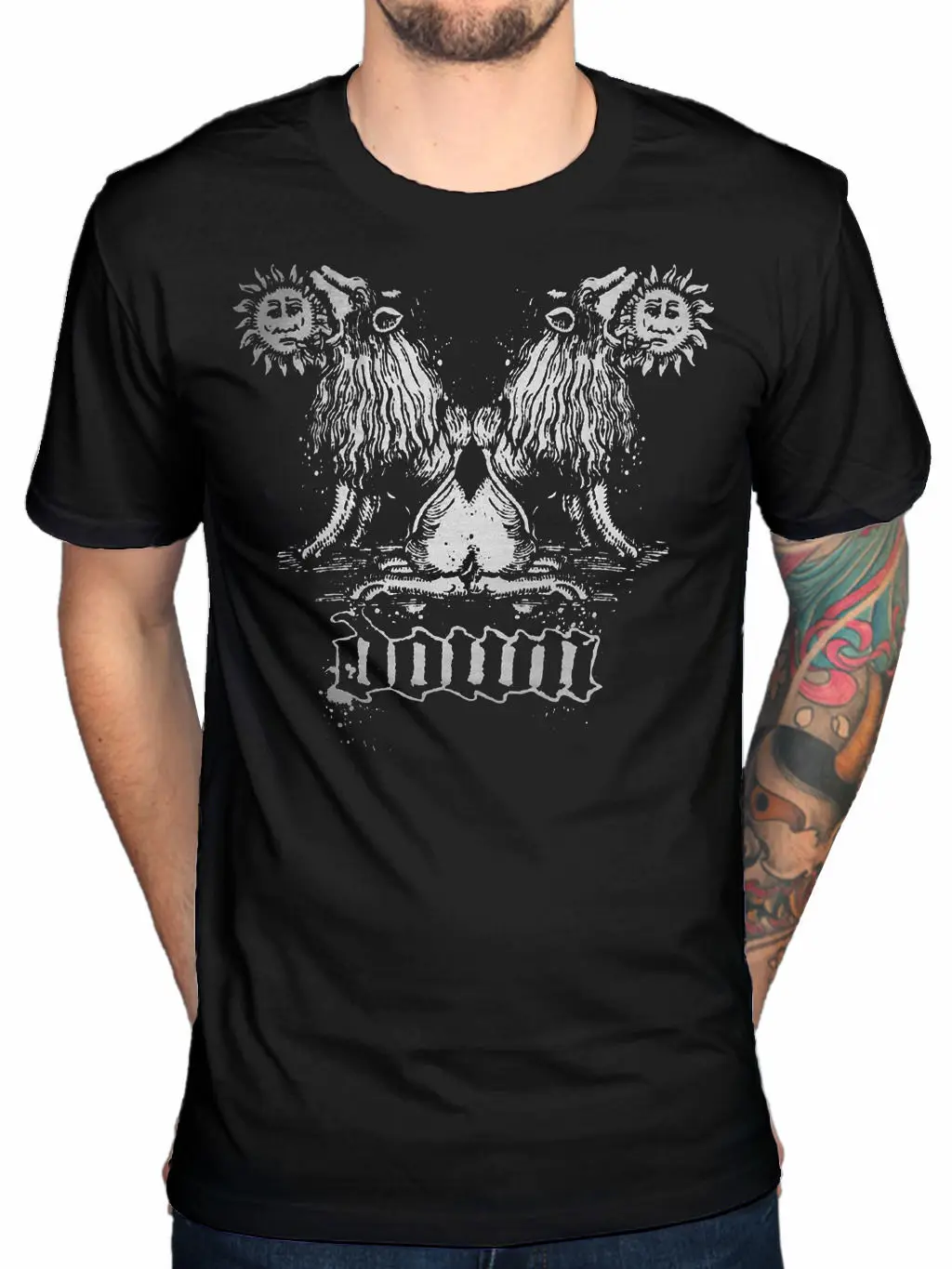 Down T Shirt Rock Band Crowbarin TShirts from Men's Clothing on