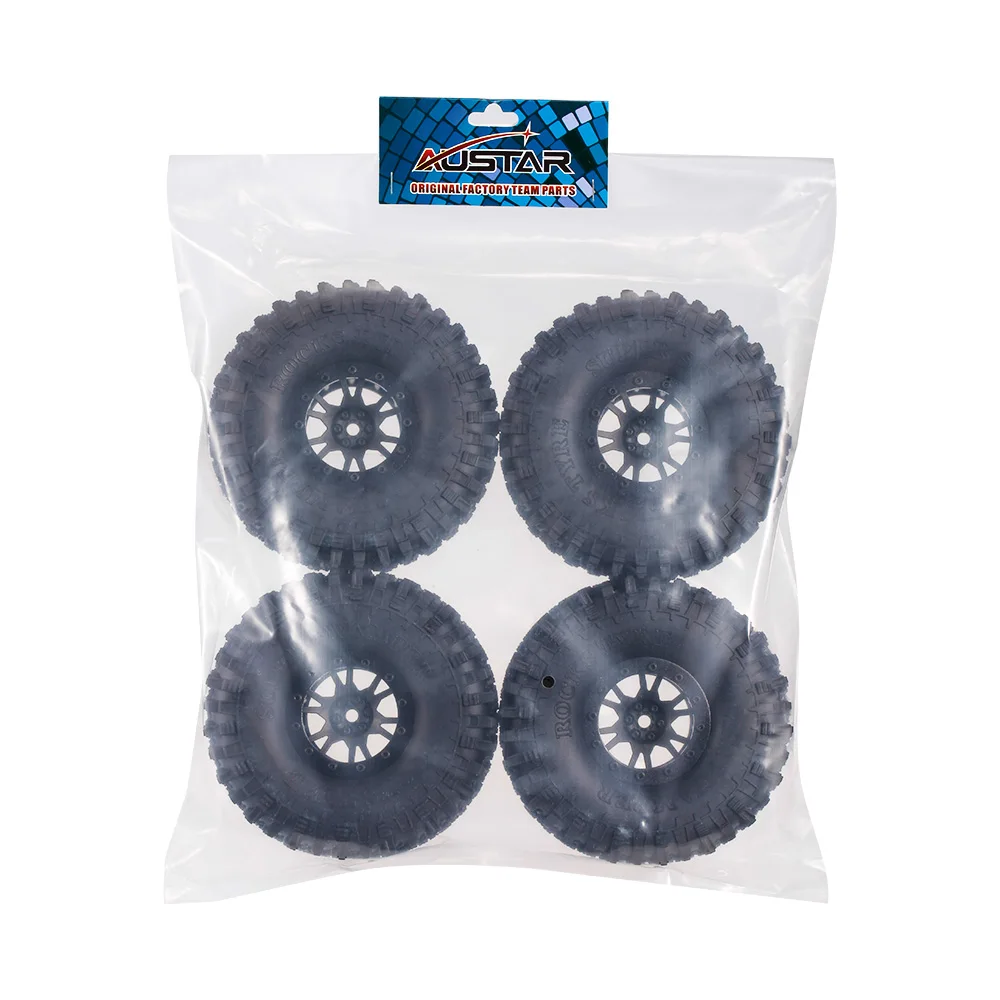 4 шт. AUSTAR 5020 1 120 мм 1.9in обода резиновые шины набор колес для осевой SCX10 RC4WD D90 1/10 RC Рок