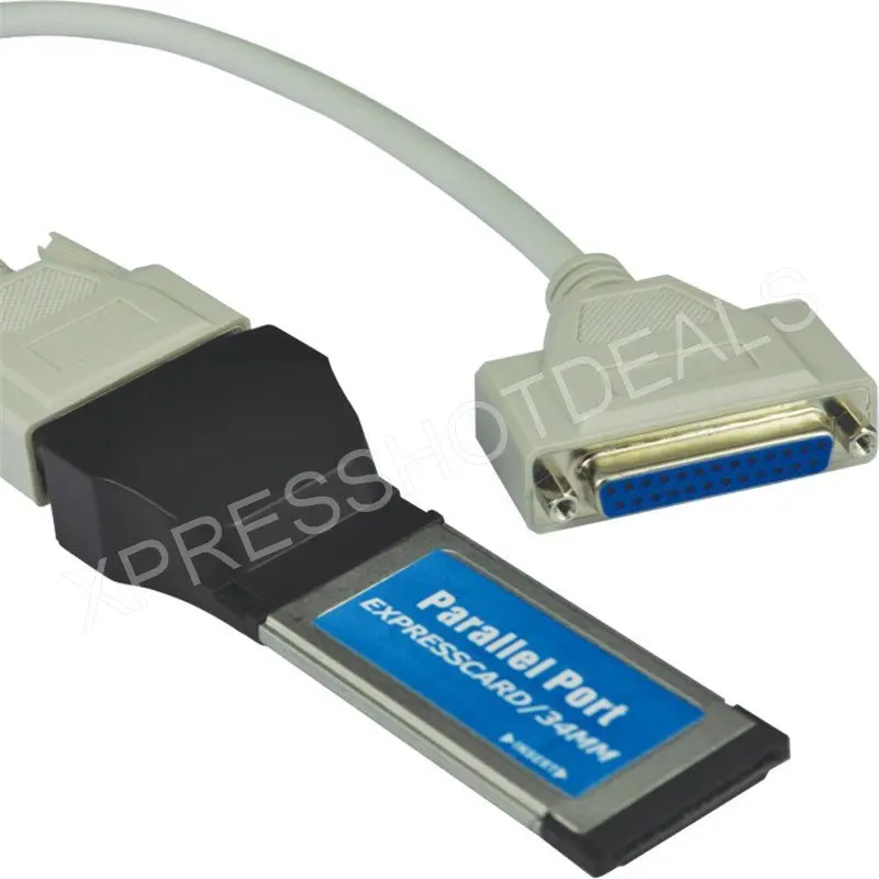 ExpressCard 34mm Printer Parallel Port Express Card Adapter Laptop