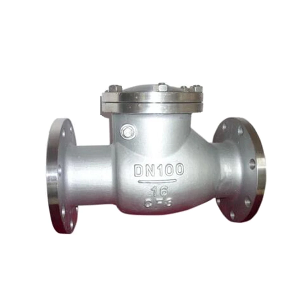 DN15-DN200 1/"-8" горизонтальный обратный клапан фланцевый клапан 304 из нержавеющей стали H44W-16P