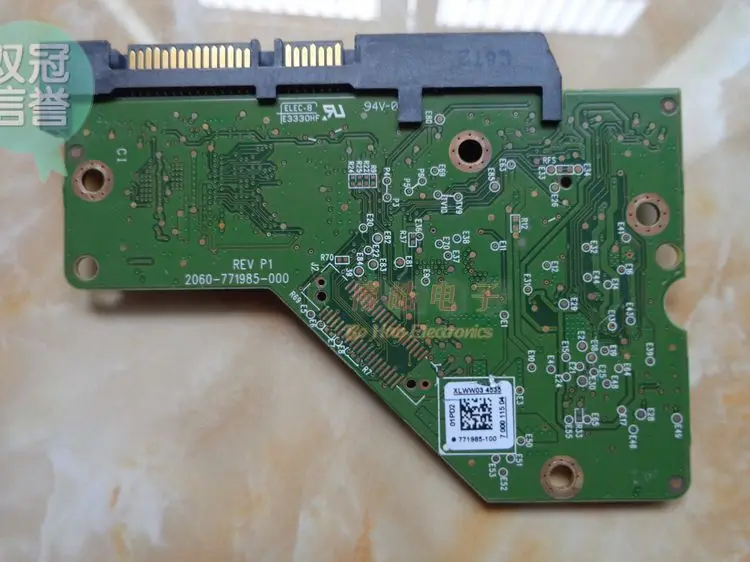  Placa lógica HDD PCB placa de circuito impreso 2060-771985-000 001 003 REV P1 para WD 25 SATA recup