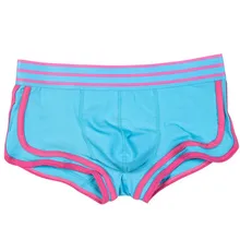 Хлопковое Мужское нижнее белье новые сексуальные однотонные полосатые шелковые с низкой талией мягкие и удобные дышащие модные повседневные боксеры# Z