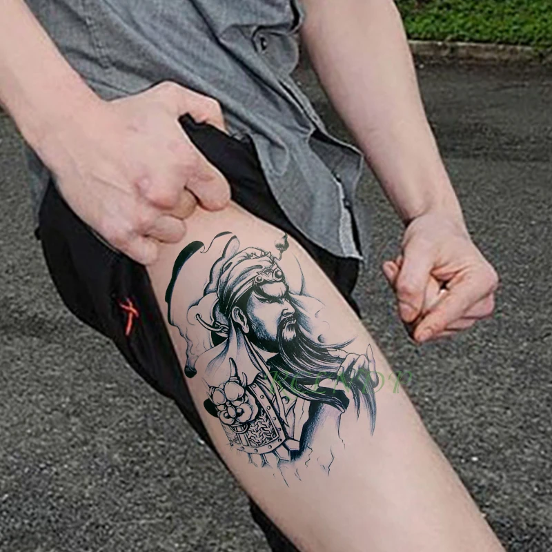 Waterproof Temporary Tattoo Sticker Devil On Breast Chest Waist Back Flash Tatto Fake Tatoo For Men Women Girl Temporary Tattoos Aliexpress