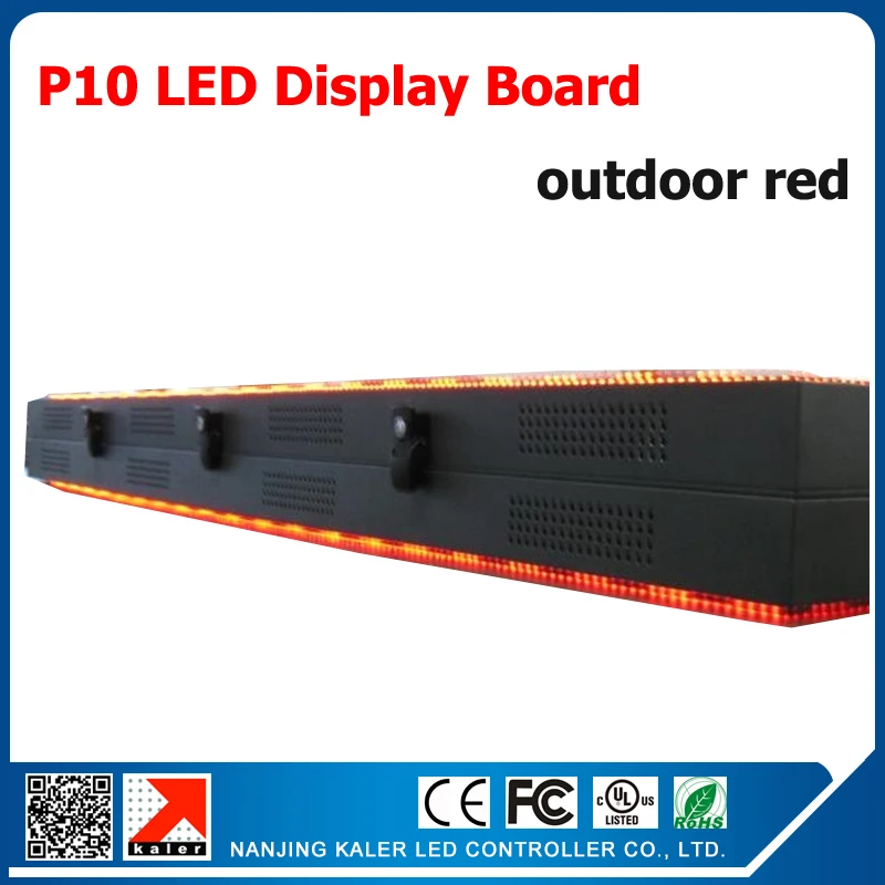 

Double Side P10 Led Display Board Scrolling Message LED Signs 32*160pixel 1/4 scan Red Color LED Display Signboard