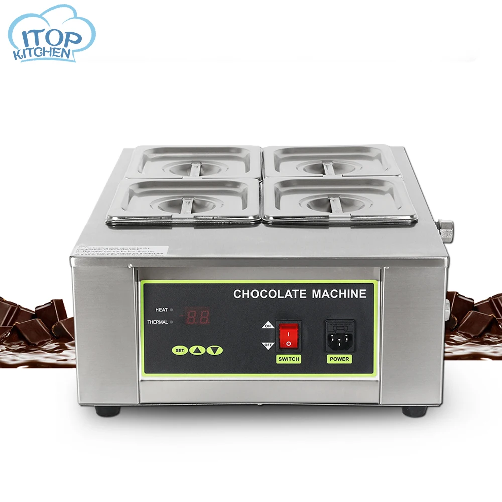 Chocolate Melting Machine Electric Insulation Hot Chocolate 1/2/4 Lattices Chocolate & Fondue Melts Melting Pot 110/220V Chocolate Melting Machine Electric Insulation Hot Chocolate 1/2/4 Lattices Chocolate & Fondue Melts Melting Pot 110/220V