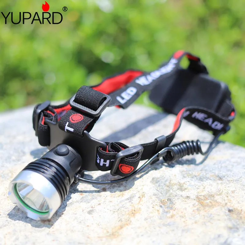 YUPARD Headlamp Headlights with XM-L T6 LED Stirnlampe Kopflampe 3xAAA or 1x18650 rechargeable battery camping | Освещение