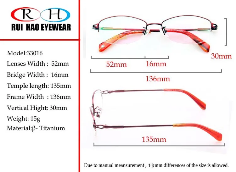 Фирменная оправа для очков Оправа очков из титанового сплава для женщин высокая эластичность оправы для очков с эффектом памяти 33016