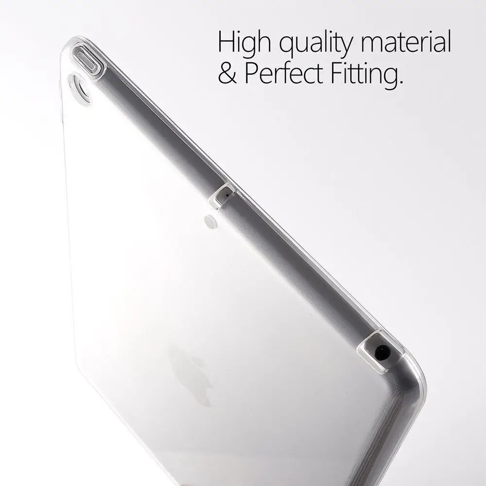 Прозрачный чехол для IPad 2 3 4 5 6 Air 1 Mini Мягкий силиконовый TPU задняя крышка планшета