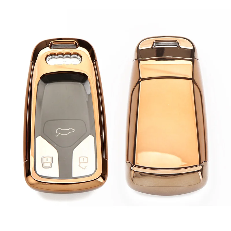 

Soft TPUCar Key Case Protection Key Cover Shell Fob Holder For Audi C6 A7 A8 R8 A1 A3 A4 A5 Q7 A C5 Car Holder Shell car styling
