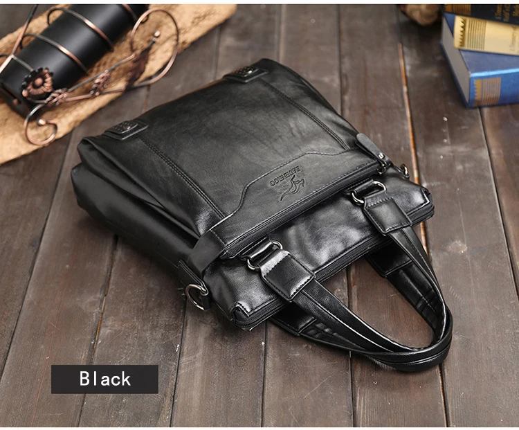 Новая брендовая мужская сумка, деловой портфель, кожаная сумка, повседневная сумка-мессенджер, мужская сумка через плечо, сумка для офиса