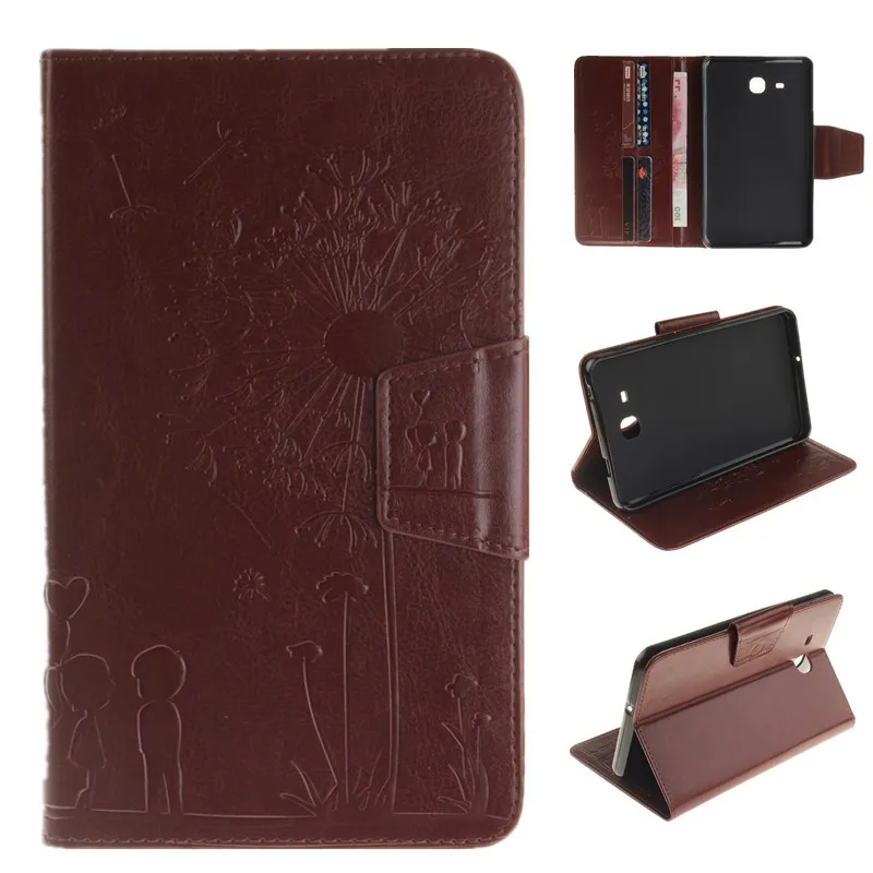 Lovers Dandelion For Samsung Galaxy Tab A 7.0 Case SM-T280 SM-T285 T28 Case Tablet Case PU Leather Flip Wallet Stand Embossing (24)