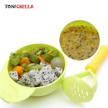 Ручная шлифовка для кормления детей; инструменты для приготовления фруктов; Детские Обучающие блюда; шлифовальная миска для кормления; детская посуда; T0373