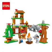 Sytopia дом в лесу Исследуйте детей строительные блоки большой размер обучающая игрушка для ребенка подарок Игрушка совместима с Duploe